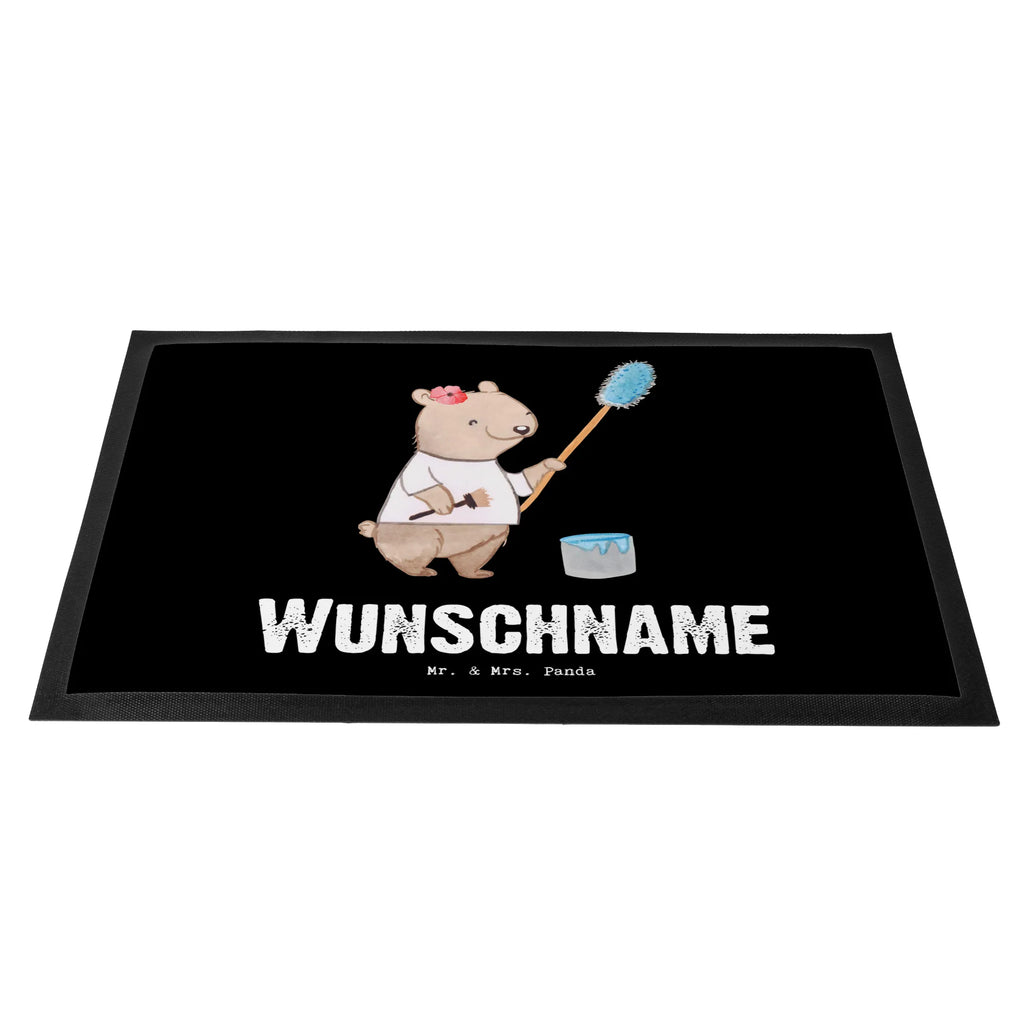 Personalized doormat female painter heart gift, gift idea, best, farewell gift, passing exam, anniversary, retirement, promotion, job start, sayings, funny, profession