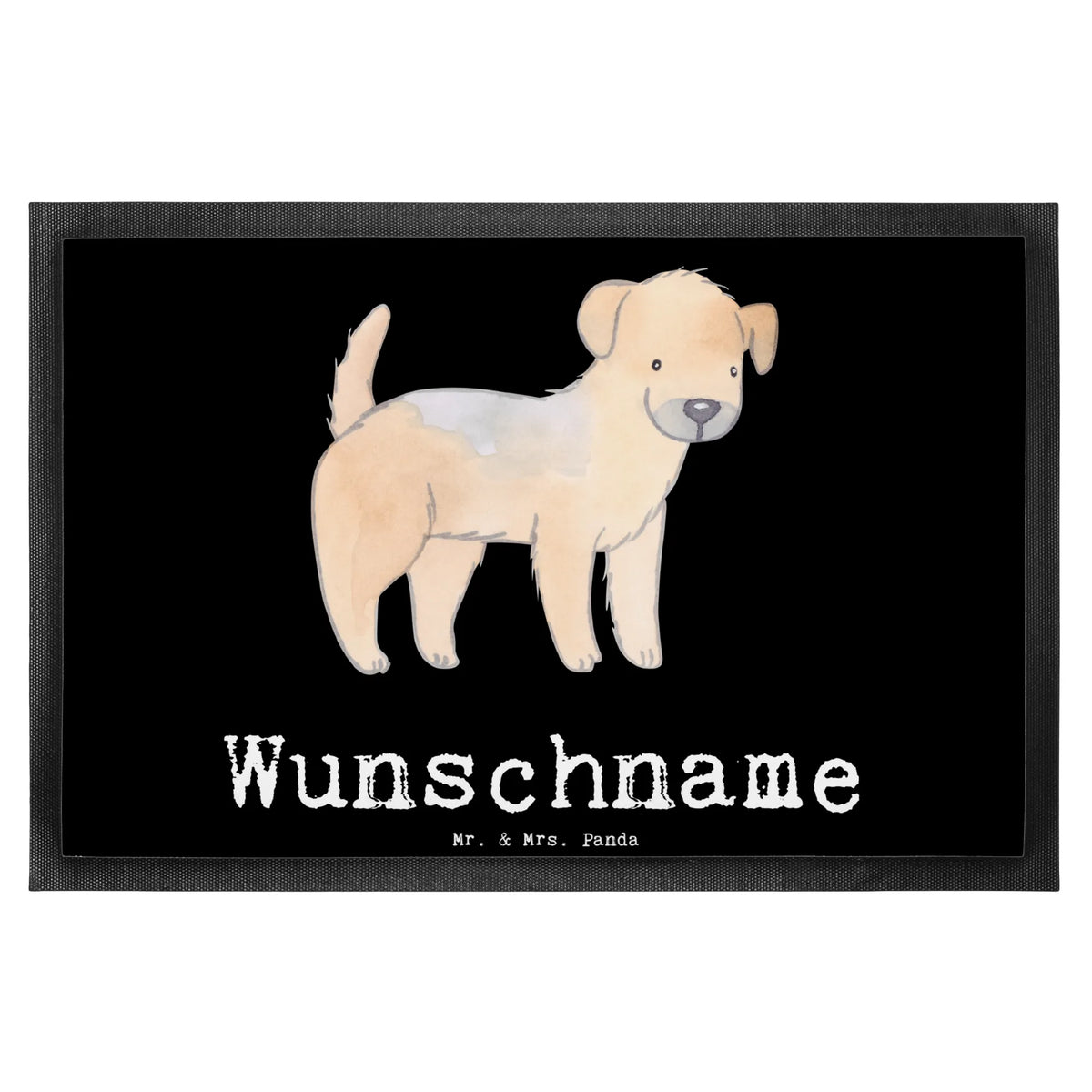 Personalized doormat Border Terrier Lifesaver Dog, dog breed, purebred dog, dog owner, gift, animal lover, giving, puppy