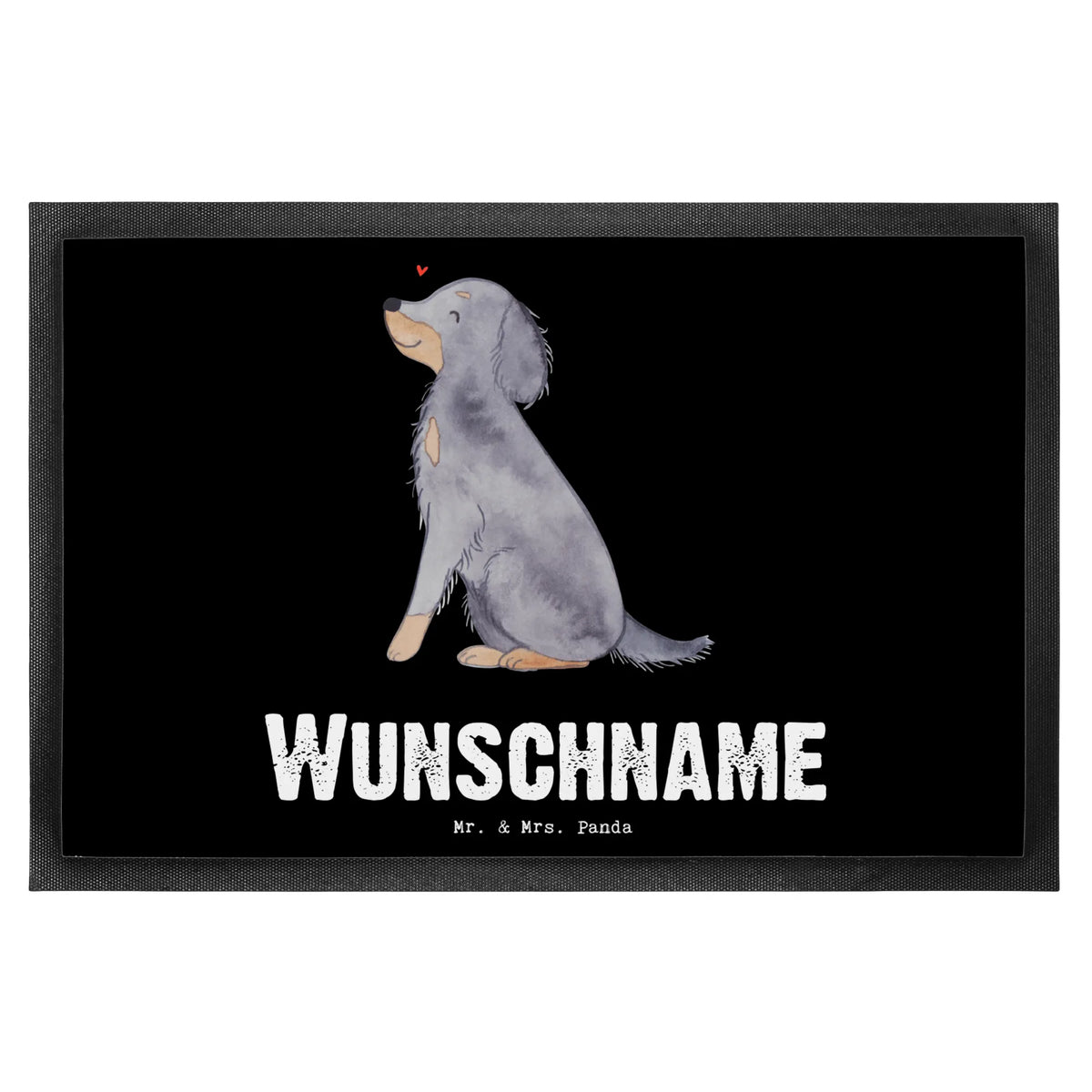 Personalized doormat Gordon Setter Lifesaver Dog, dog breed, purebred dog, dog owner, gift, animal lover, giving, puppy