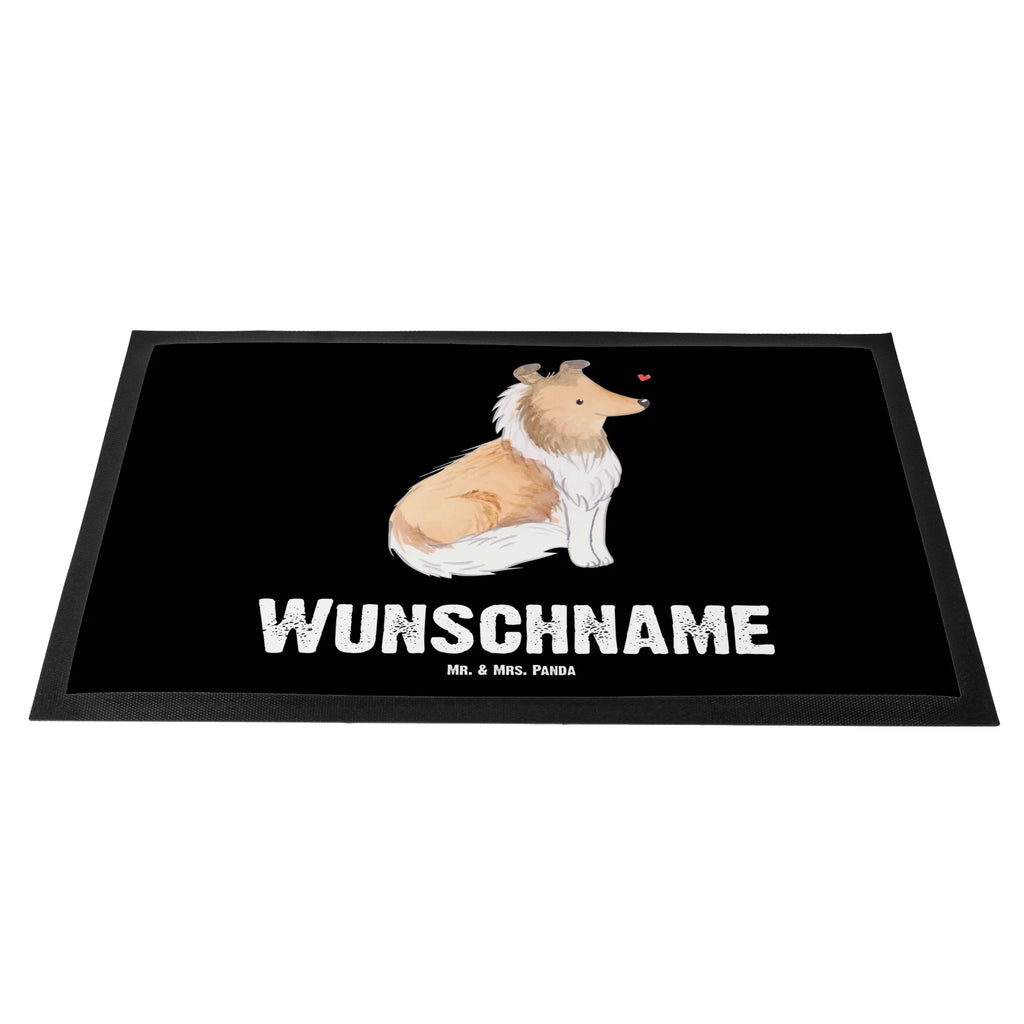 Personalized doormat Long-haired Collie Lifesaver Dog, dog breed, purebred dog, dog owner, gift, animal lover, giving, puppy