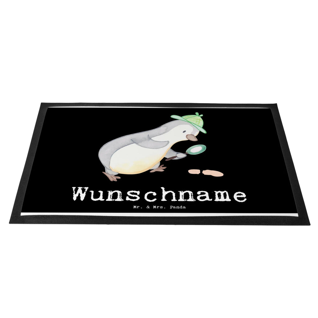 Personalisierte Fußmatte Detektiv mit Herz Türvorleger mit Namen, Personalisieruung, Wunschnamen, Fußmatte bedrucken, Fußmatte mit Namen, Personalisiert, Namensfussmatte, Personalisierte Fußmatte, Bedrucken, Türvorleger personalisiert, Haustürmatte personalisiert, Beruf, Ausbildung, Jubiläum, Abschied, Rente, Kollege, Kollegin, Geschenk, Schenken, Arbeitskollege, Mitarbeiter, Firma, Danke, Dankeschön, Wirtschaftsdetektei, Ermittler, Agent, Detektivausbildung, Detektiv, Privatdetektei, Spurensuche, Berufsdetektiv