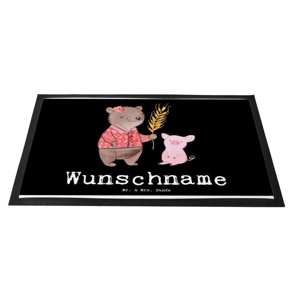 Personalized doormat female farmer Heart gift, gift idea, best, farewell gift, passing exam, anniversary, retirement, promotion, job start, sayings, funny, profession