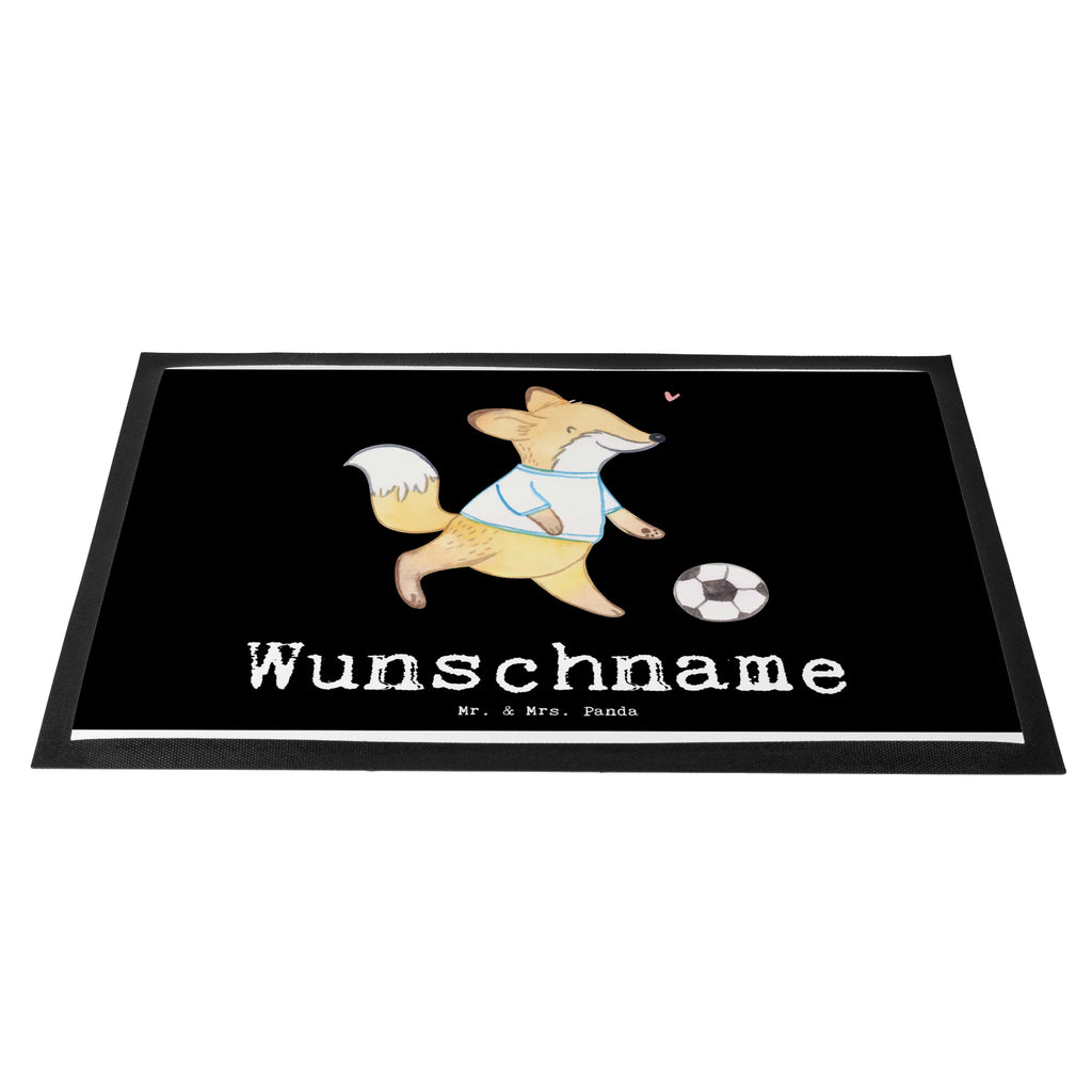 Spersonalizowana wycieraczka Lis grać w piłkę nożną Prezent, Sport, Dyscyplina sportowa, Hobby, Darować, Dziękuję, Dzięki, Wyróżnienie, Wygrana, Sportowiec