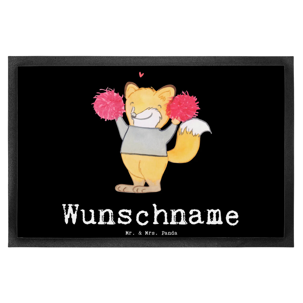 Personalized doormat Fox cheerleader Gift, sport, hobby, giving, thank you, award, profit, athlete, Tournaments, Cheerleader, Turn Club, Gymnastics, Cheerleading