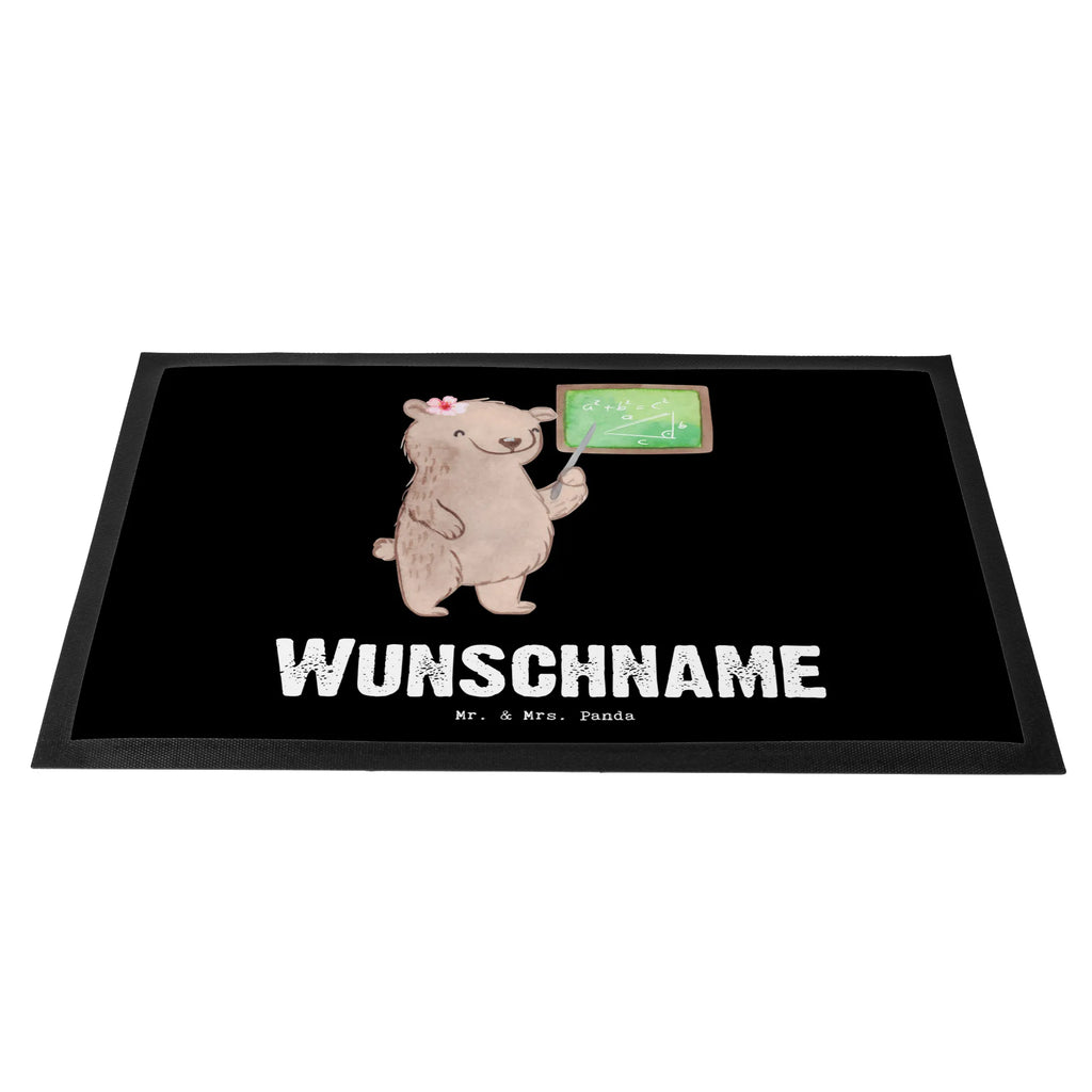 Personalized doormat female math teacher Heart gift, gift idea, best, farewell gift, passing exam, anniversary, retirement, promotion, job start, sayings, funny, profession