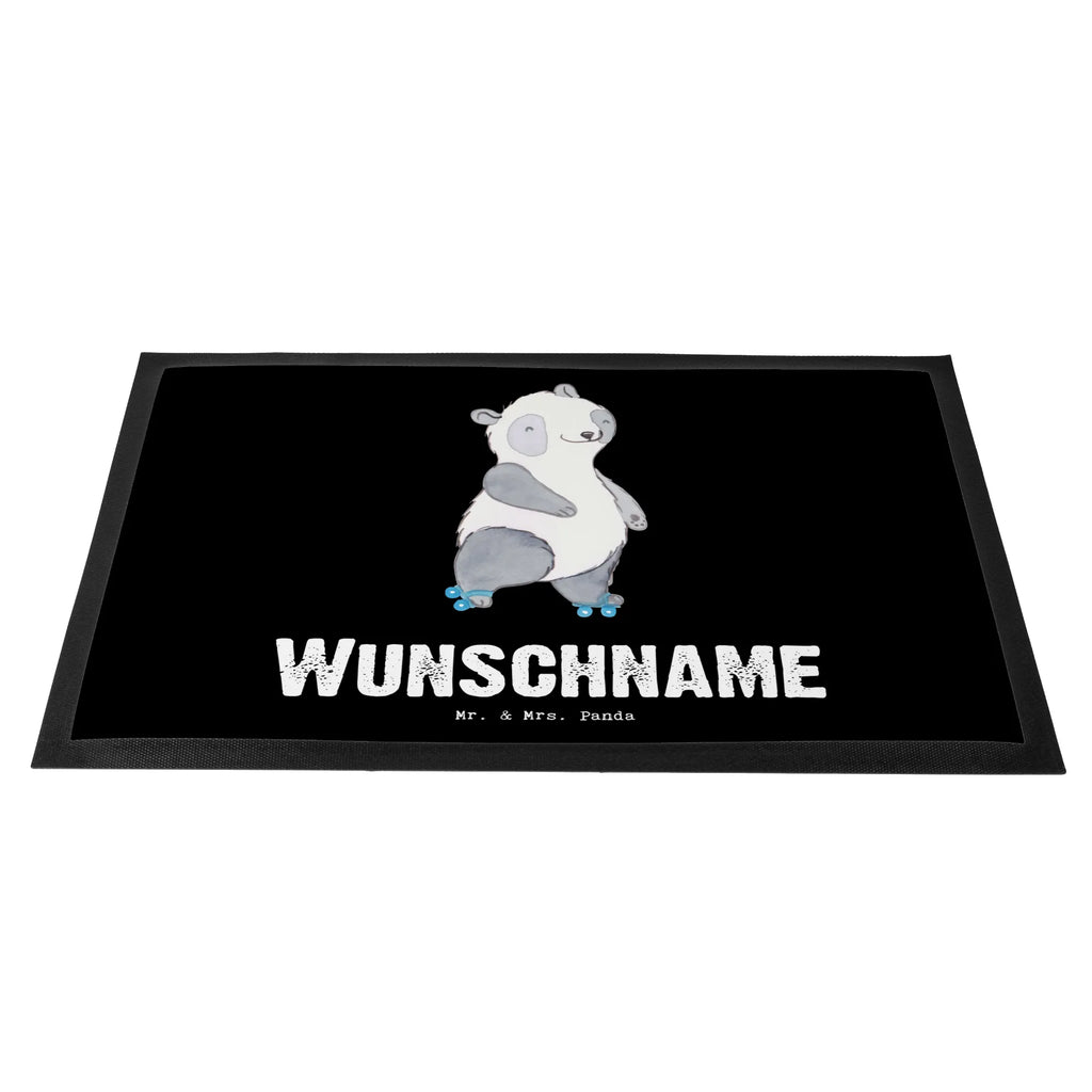 Personalisierte Fußmatte Panda Inliner fahren Fußmatte bedrucken, Türvorleger mit Namen, Namensfussmatte, Personalisiert, Personalisierte Fußmatte, Bedrucken, Personalisieruung, Türvorleger personalisiert, Wunschnamen, Haustürmatte personalisiert, Fußmatte mit Namen, Geschenk, Sport, Sportart, Hobby, Schenken, Danke, Dankeschön, Auszeichnung, Gewinn, Sportler, inlinern, Rollerblades, Rollschuh fahren, Inliner fahren