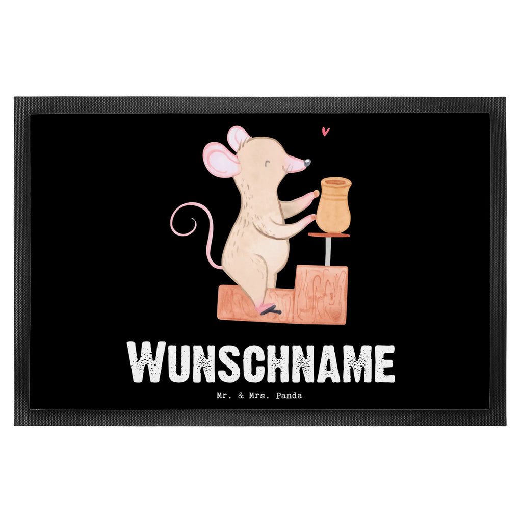 Personalisierte Fußmatte Maus Töpfern Fußmatte bedrucken, Wunschnamen, Haustürmatte personalisiert, Türvorleger mit Namen, Personalisierte Fußmatte, Namensfussmatte, Personalisieruung, Bedrucken, Fußmatte mit Namen, Türvorleger personalisiert, Personalisiert, Geschenk, Sport, Sportart, Hobby, Schenken, Danke, Dankeschön, Auszeichnung, Gewinn, Sportler, Töpferei, Töpferkurs, Töpfern