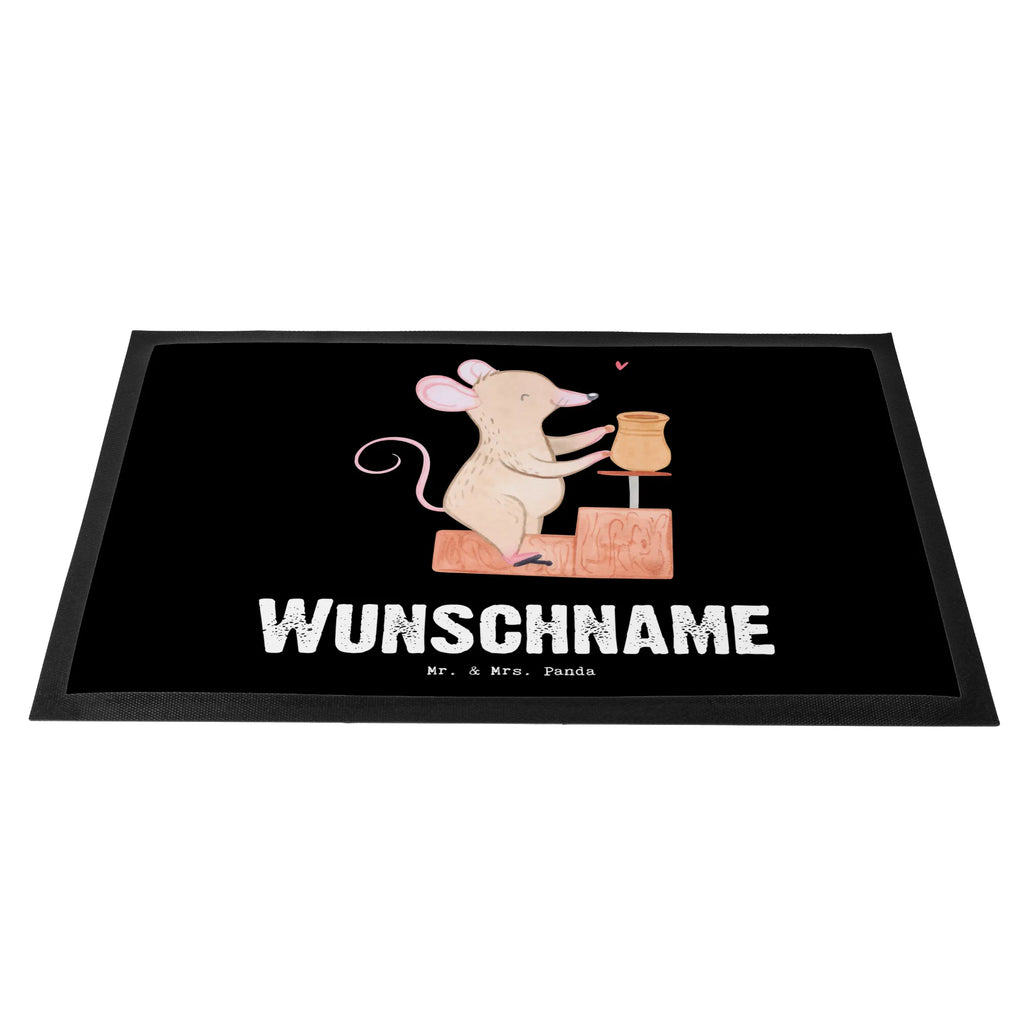 Personalisierte Fußmatte Maus Töpfern Fußmatte bedrucken, Wunschnamen, Haustürmatte personalisiert, Türvorleger mit Namen, Personalisierte Fußmatte, Namensfussmatte, Personalisieruung, Bedrucken, Fußmatte mit Namen, Türvorleger personalisiert, Personalisiert, Geschenk, Sport, Sportart, Hobby, Schenken, Danke, Dankeschön, Auszeichnung, Gewinn, Sportler, Töpferei, Töpferkurs, Töpfern