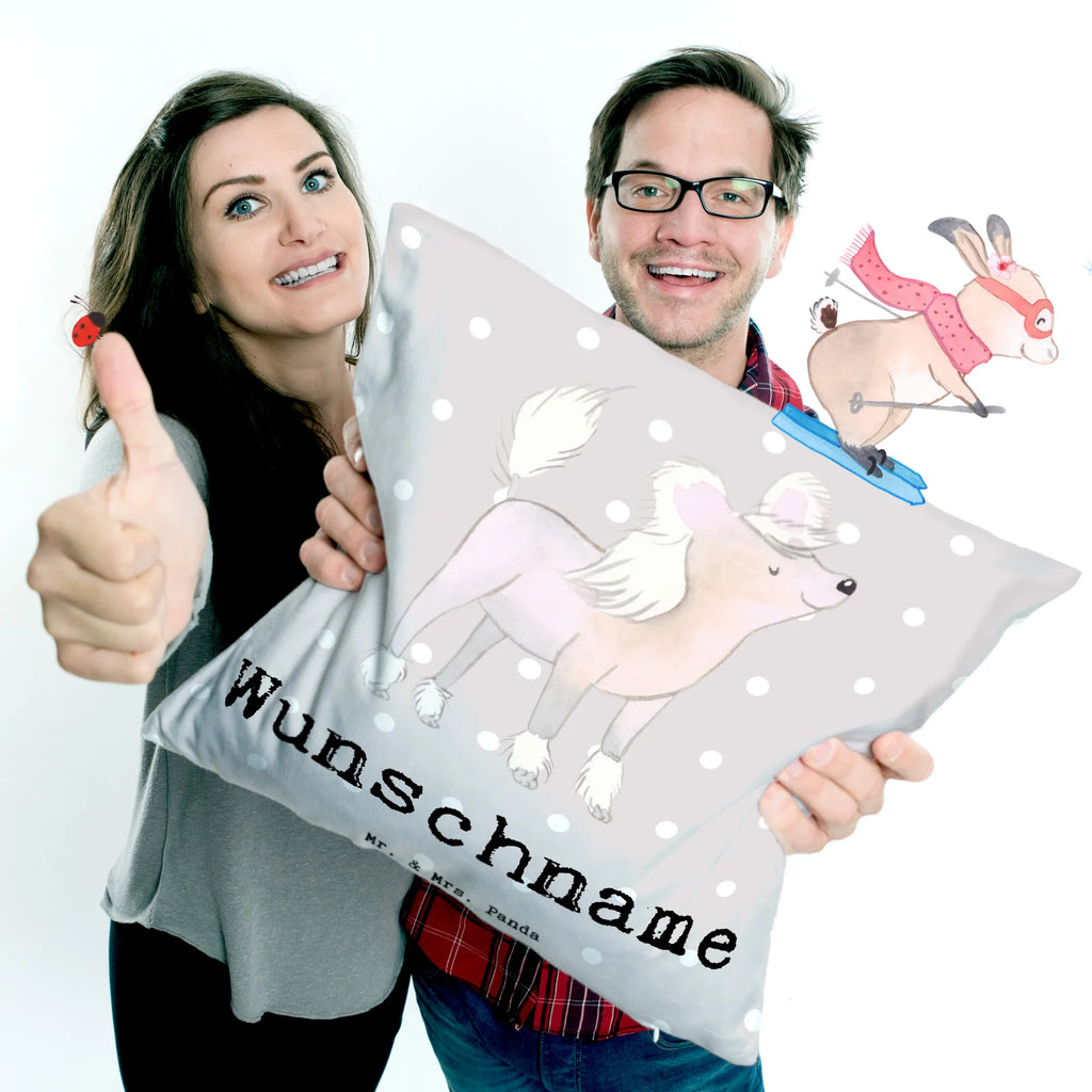 Personalised cushion Chinese Crested Dog Life Saver Dog, dog breed, purebred dog, dog owner, gift, animal lover, giving, puppy