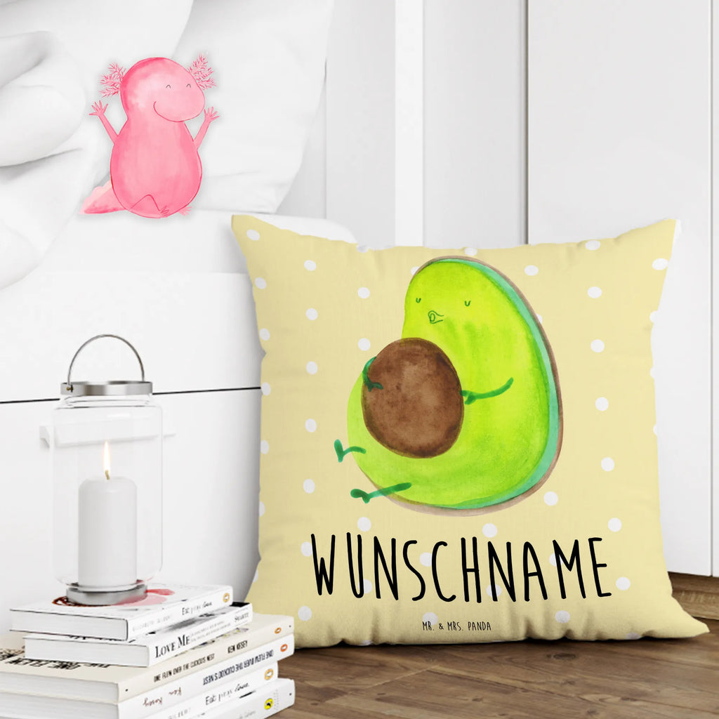 Personalisiertes Kissen Avocado pfeift Kissen, Kopfkissen, Name, personalisiert, bedrucken, Wunschname, Avocado, Veggie, Vegan, Gesund, Abnehmen, Diät, dick sein, Ernährung