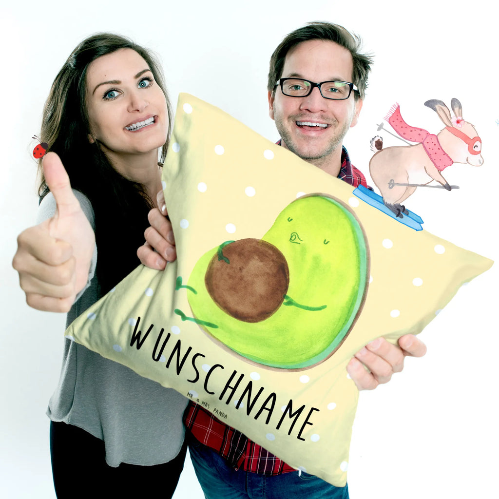 Personalisiertes Kissen Avocado pfeift Kissen, Kopfkissen, Name, personalisiert, bedrucken, Wunschname, Avocado, Veggie, Vegan, Gesund, Abnehmen, Diät, dick sein, Ernährung