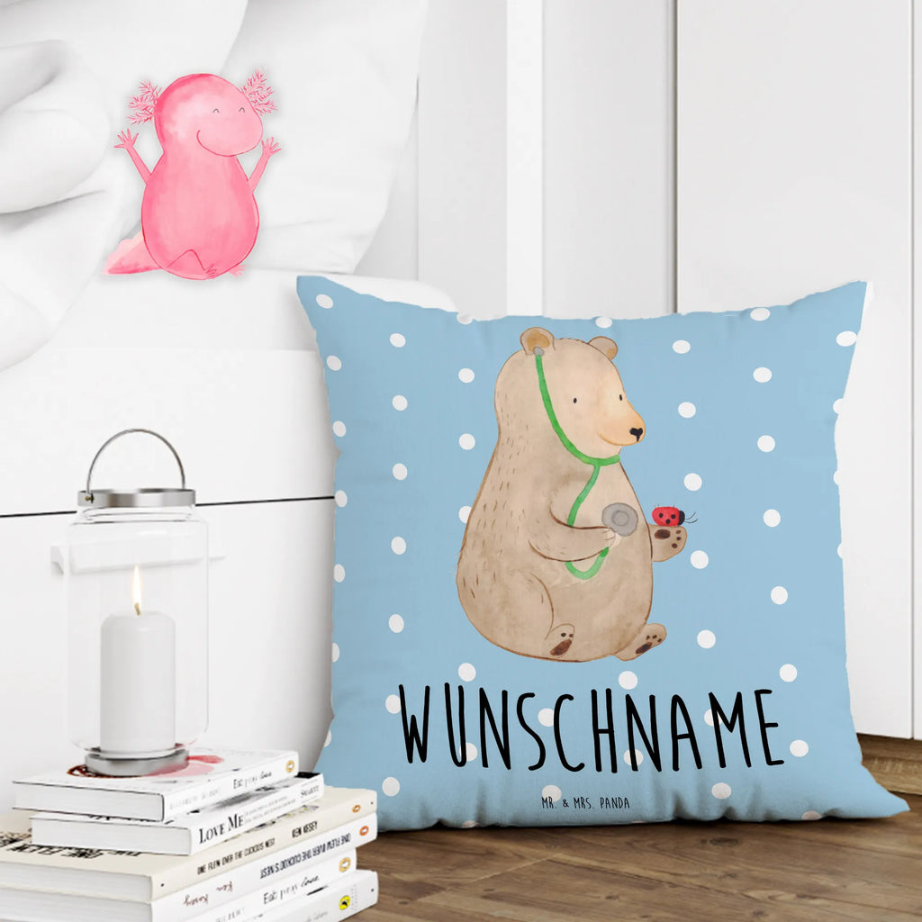 Personalizowana poduszka niedźwiedź lekarz Niedźwiedź, Miś, Pluszowy miś
