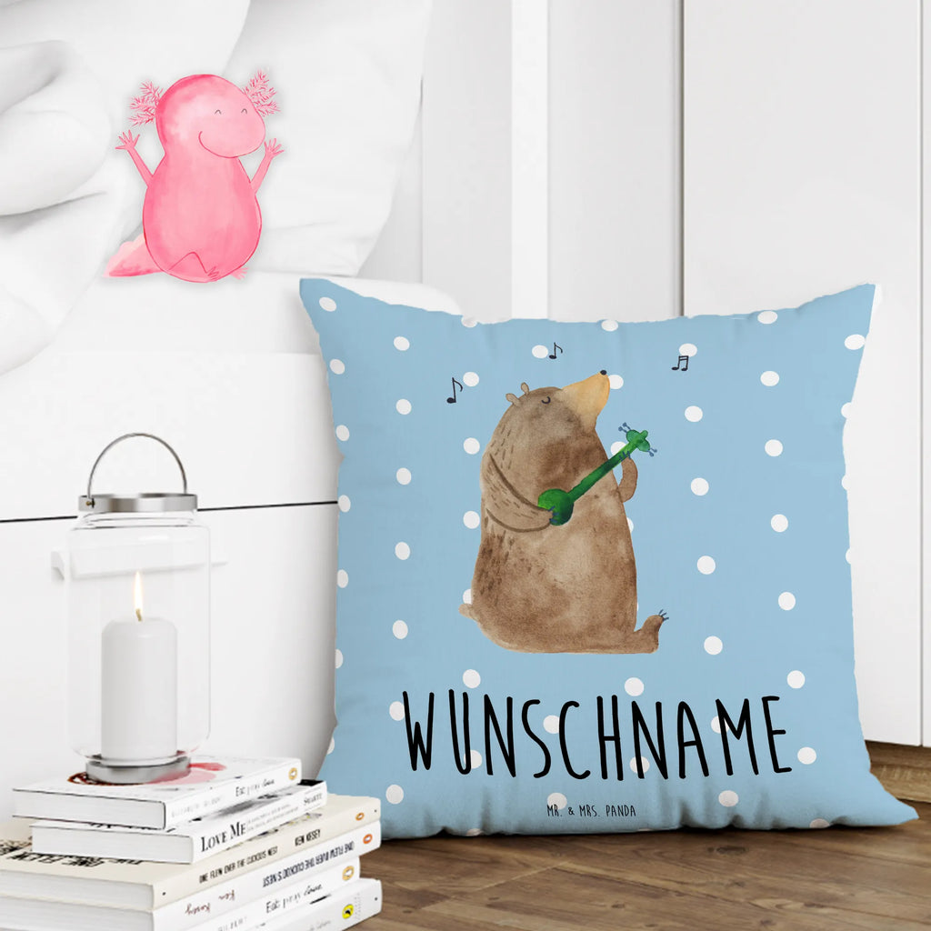 Personalised cushion bear song bear, teddy, teddy bear, cuddly toy, love, love song, girlfriend, valentine, song, Bear, partner, heart, woman, saying, gift