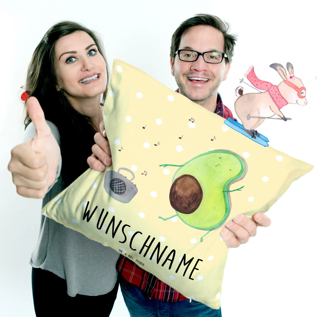 Personalised cushion avocado Dance avocado, vegetables
