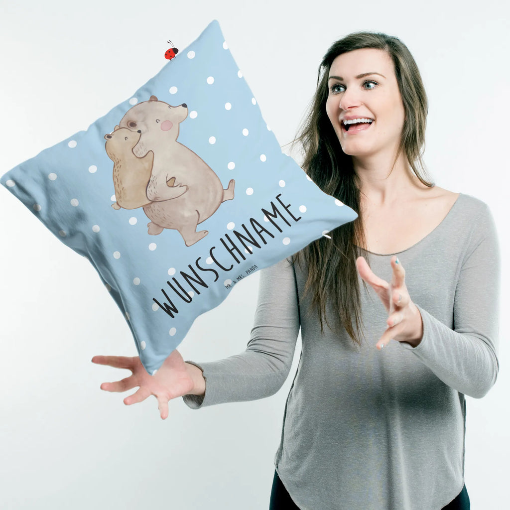 Personalised cushion Papa Bear Family, Father's Day, Mother's Day, brother, sister, Mom, Dad, daddy, birthday, father's day, uncle, dad, present