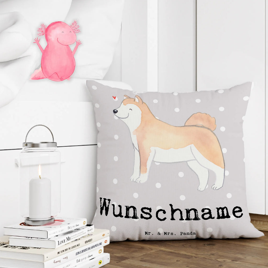 Personalised cushion Akita Inu Lifesaver Dog, dog breed, purebred dog, dog owner, gift, animal lover, giving, puppy