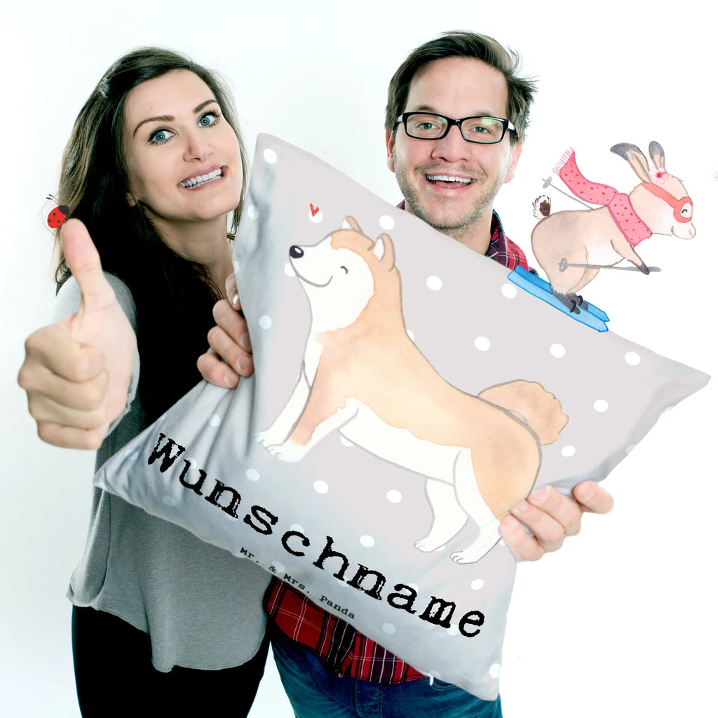 Personalised cushion Akita Inu Lifesaver Dog, dog breed, purebred dog, dog owner, gift, animal lover, giving, puppy