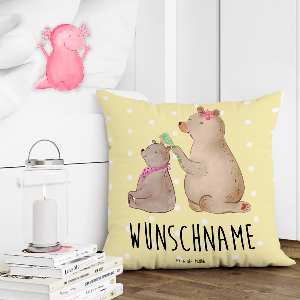 Personalised cushion bear child Kissen, Wunschname, Personalisiert, Name, Bedrucken, Kopfkissen, Schwester, Familie, Vatertag, Opa, Oma, Muttertag, Papa, Mama, Bruder, Geschenk, Mutti, Mutter