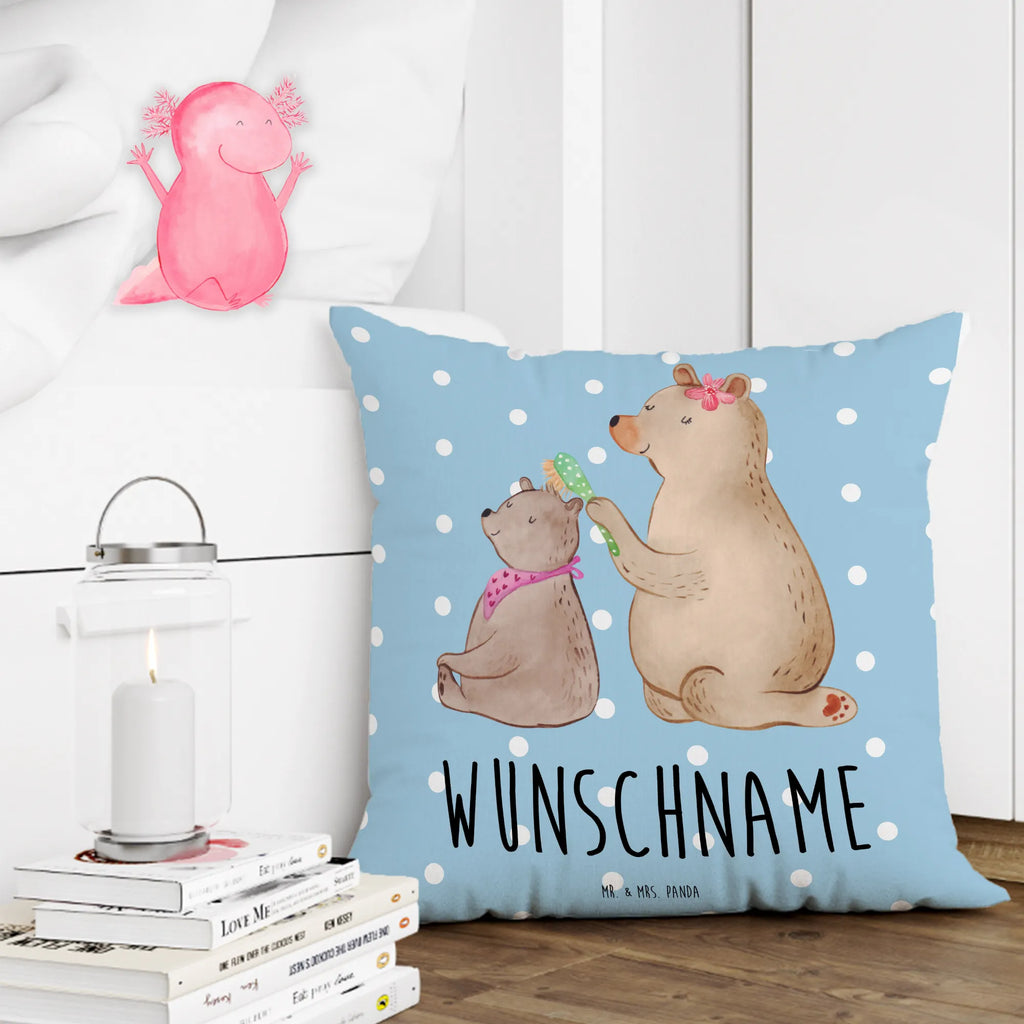Personalised cushion bear child Kissen, Wunschname, Personalisiert, Name, Bedrucken, Kopfkissen, Schwester, Familie, Vatertag, Opa, Oma, Muttertag, Papa, Mama, Bruder, Geschenk, Mutti, Mutter