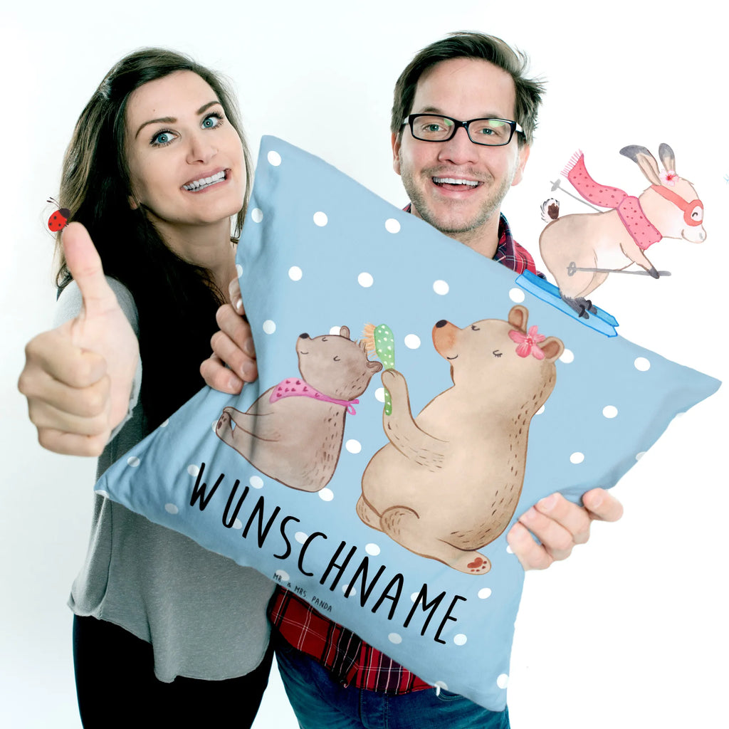 Personalised cushion bear child Kissen, Wunschname, Personalisiert, Name, Bedrucken, Kopfkissen, Schwester, Familie, Vatertag, Opa, Oma, Muttertag, Papa, Mama, Bruder, Geschenk, Mutti, Mutter