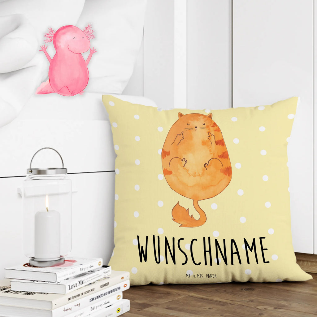 Personalised cushion Cat Early riser cat, tomcat, kitty, meow, kitten, housecat, mama cat, love cats, cat image, cat fan, cat lover, cat fancier, cat decoration, gift for cat lover, cat owner, funny cats, cat sayings, cat motto, funny cat gifts, fan merchandise, cat stuff, animal lover, pussy, morning grumbler, cats, early riser, coffee, The early bird can kiss my ass