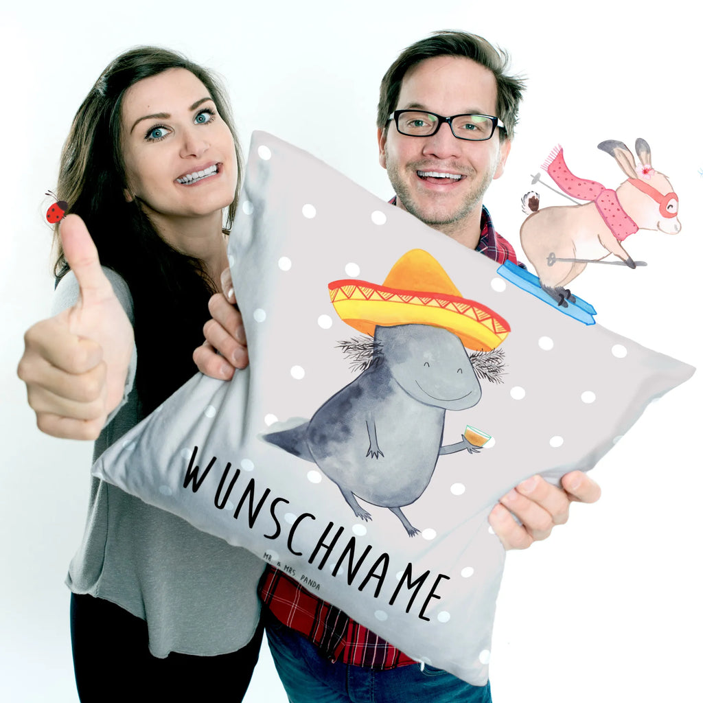 Personalised cushion axolotl tequila Axolotl, Axelotl, marine animals, Mexican walking fish, salamander, Mexico, Fire Salamander, Saying, Axolot, Lemon, Motivation, Fire Dragon, Tequila, Amphibian, Sombrero, Tail Lurch