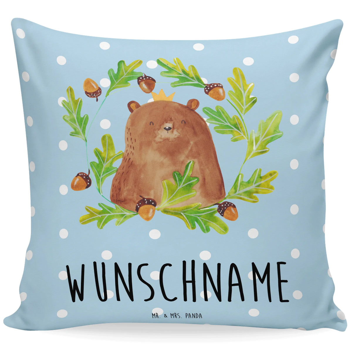 Personalised cushion bear king bear, teddy, teddy bear, cuddly toy, Daddy Bear, Daddy, Father's Day, world best daddy, best daddy, Bear, Father, Dad
