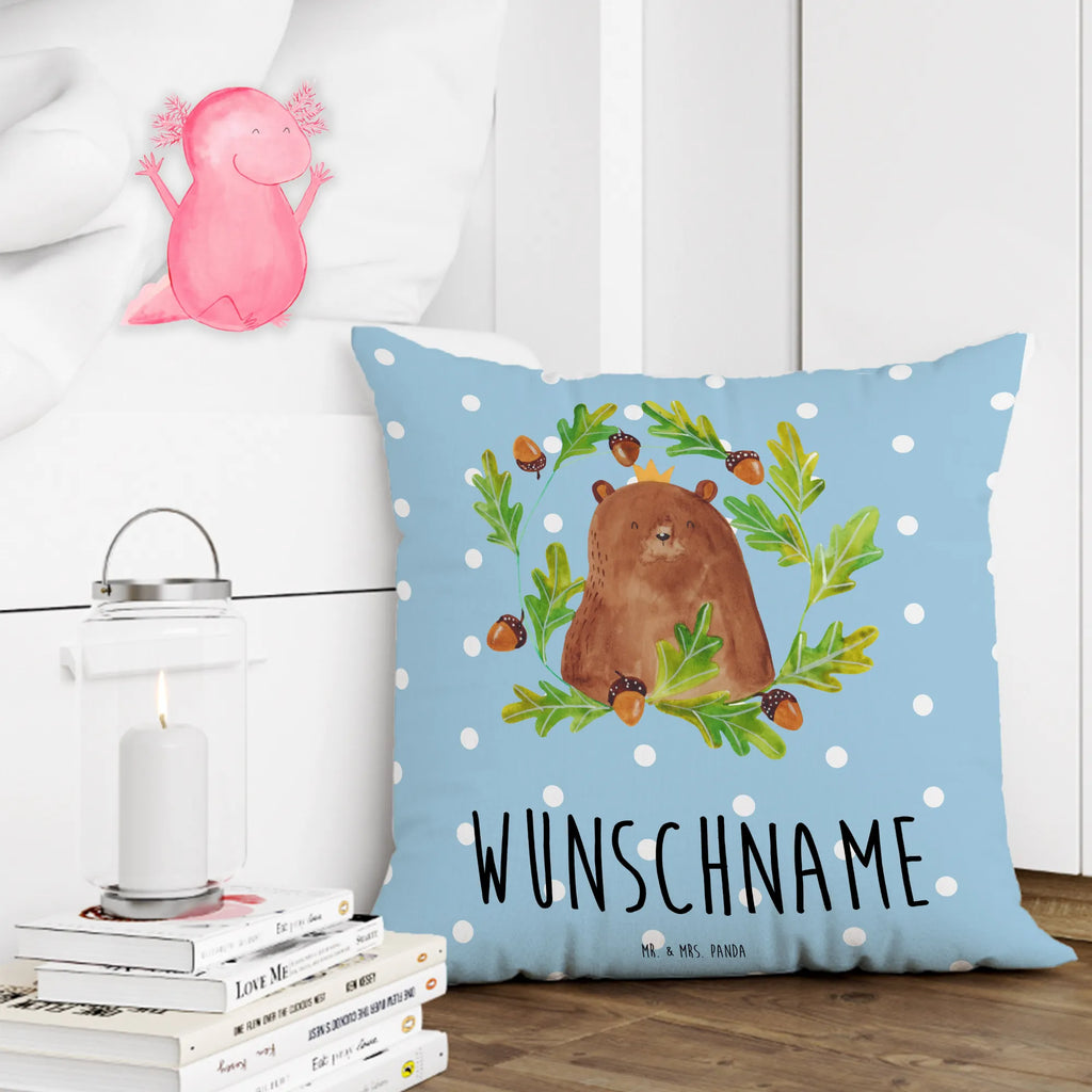 Personalised cushion bear king bear, teddy, teddy bear, cuddly toy, Daddy Bear, Daddy, Father's Day, world best daddy, best daddy, Bear, Father, Dad