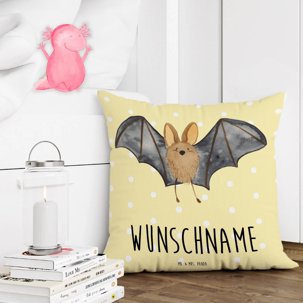 Personalizowana poduszka nietoperz skrzydło Motywy zwierzęce, dobra energia, zabawne powiedzonka, zwierzęta