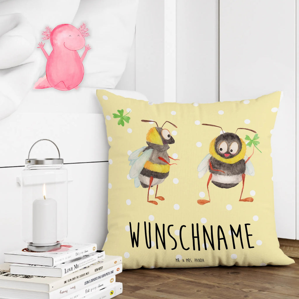 Personalizowana poduszka Trzmiele koniczyna Motywy zwierzęce, dobra energia, zabawne powiedzonka, zwierzęta