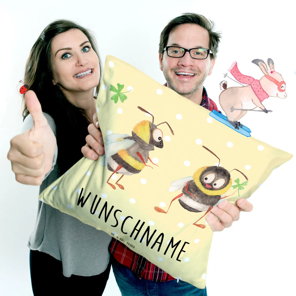 Personalizowana poduszka Trzmiele koniczyna Motywy zwierzęce, dobra energia, zabawne powiedzonka, zwierzęta