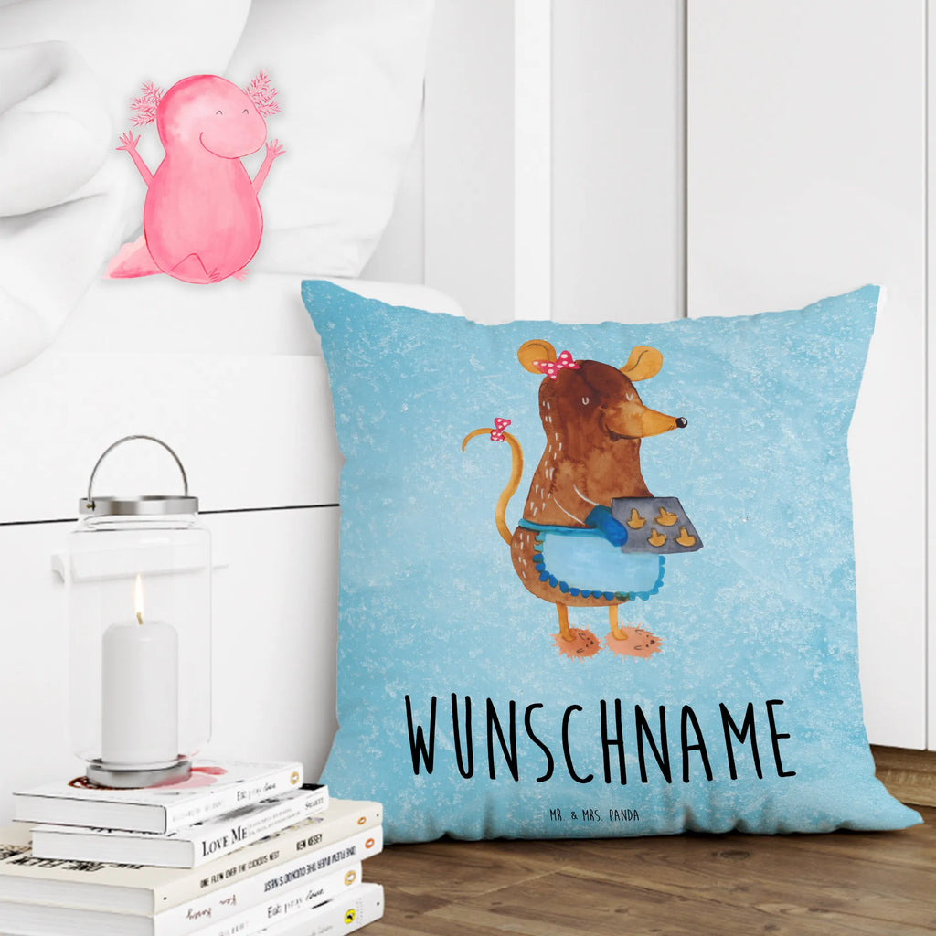 Personalised cushion Mouse Cookies Winter, Christmas, Christmas time, snow, christmas baking, mouse, baking, cookies, chaosqueen, christmas cookies, winter, christmas