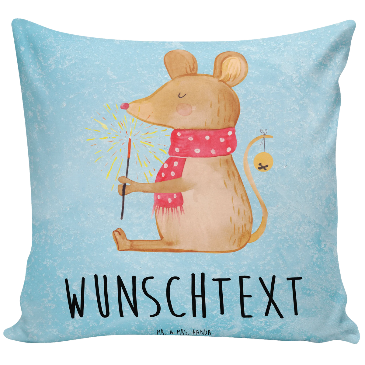 Personalised cushion Mouse Christmas Winter, Christmas, Christmas time, snow, mouse, merry christmas, christmas miracle, christmas motive, christmas greeting, christmas