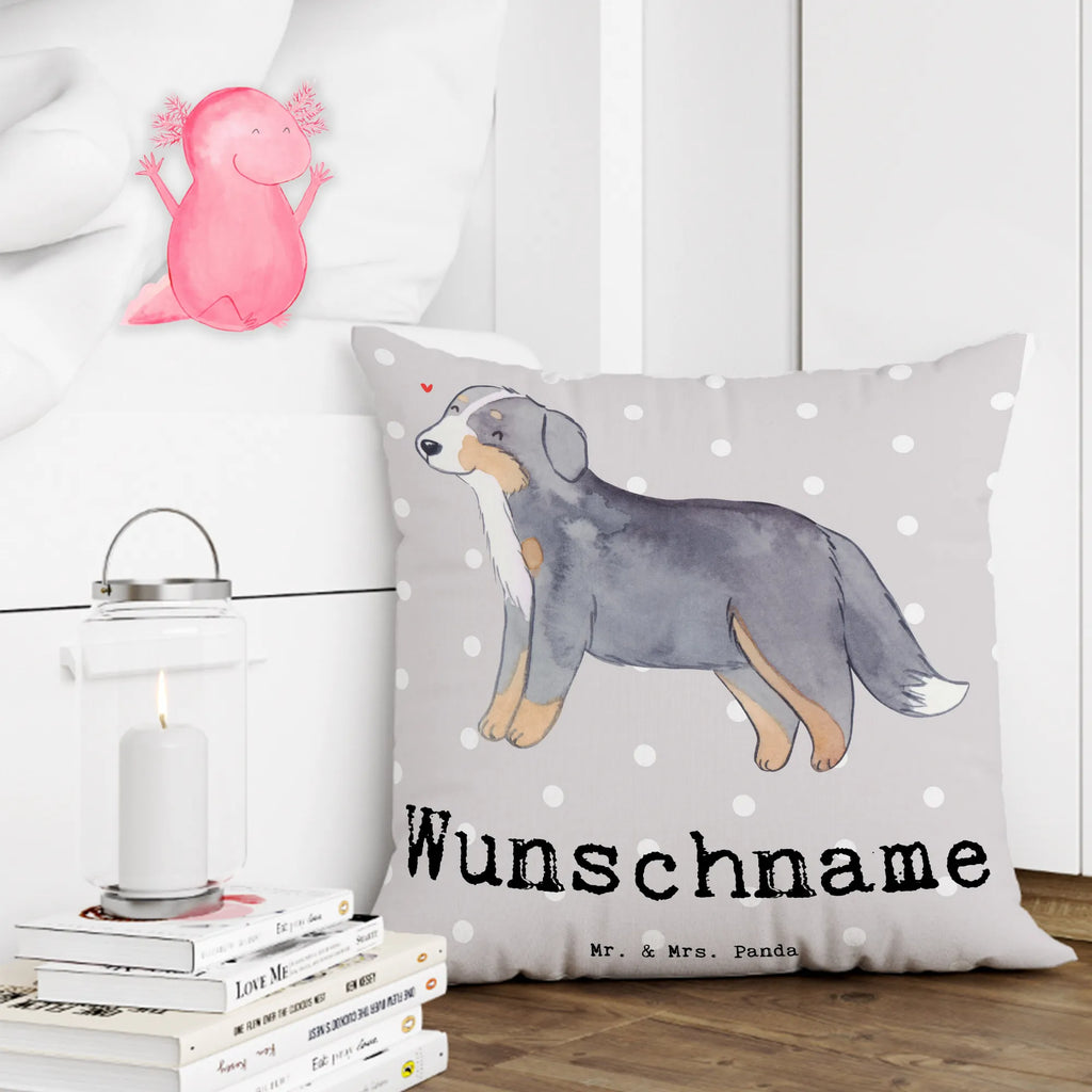 Personalised cushion Bernese Mountain Dog Lifesaver Dog, dog breed, purebred dog, dog owner, gift, animal lover, giving, puppy