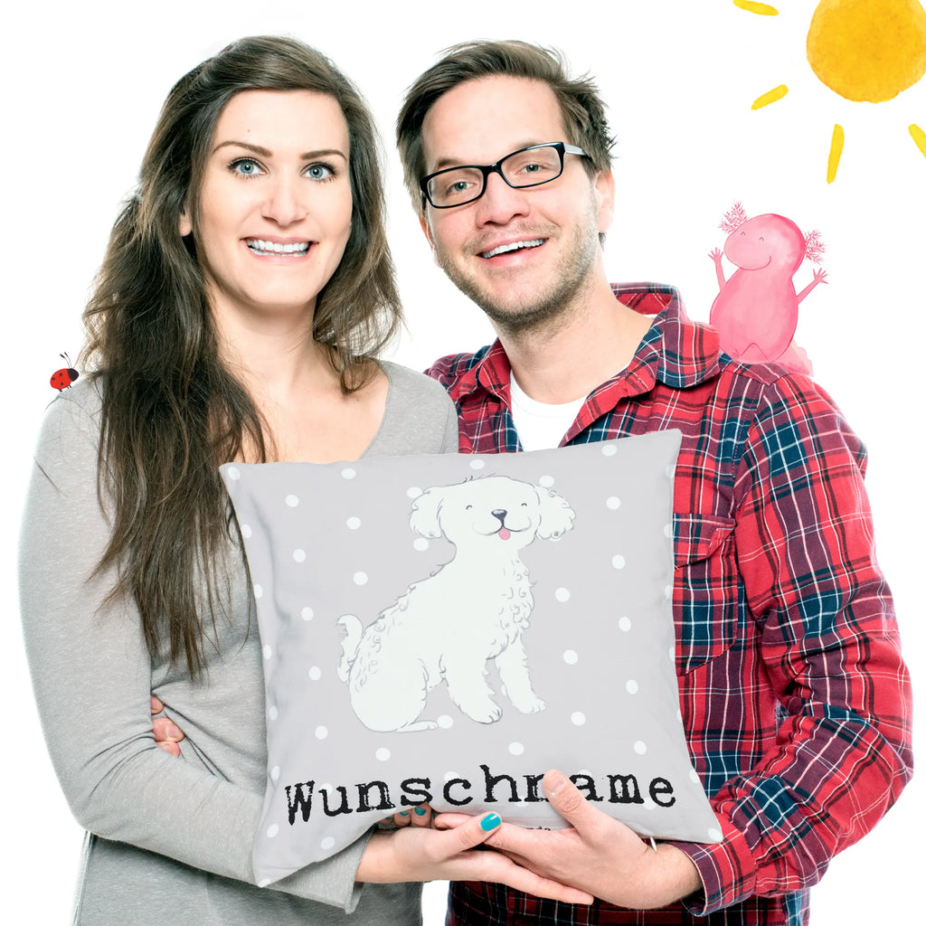 Personalised cushion Bichon Frise Lifesaver Dog, dog breed, purebred dog, dog owner, gift, animal lover, giving, puppy