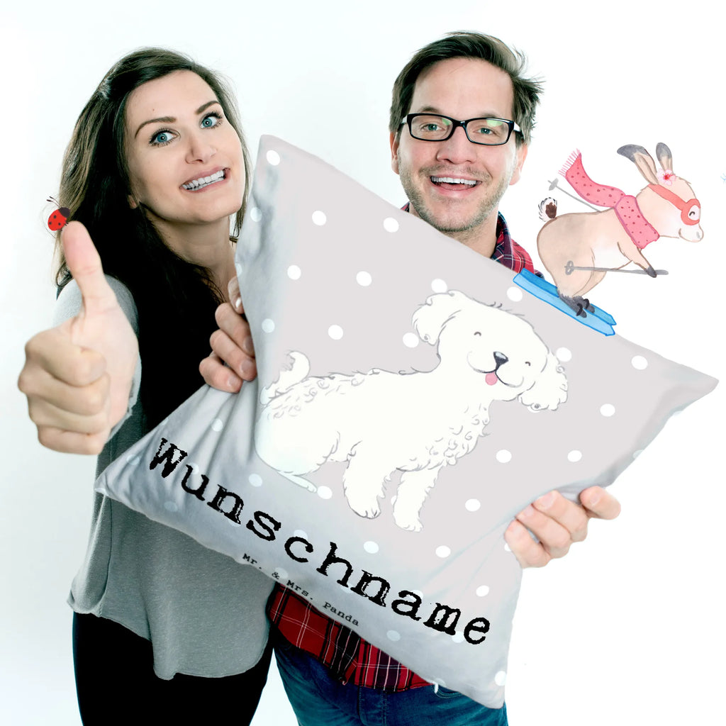 Personalised cushion Bichon Frise Lifesaver Dog, dog breed, purebred dog, dog owner, gift, animal lover, giving, puppy