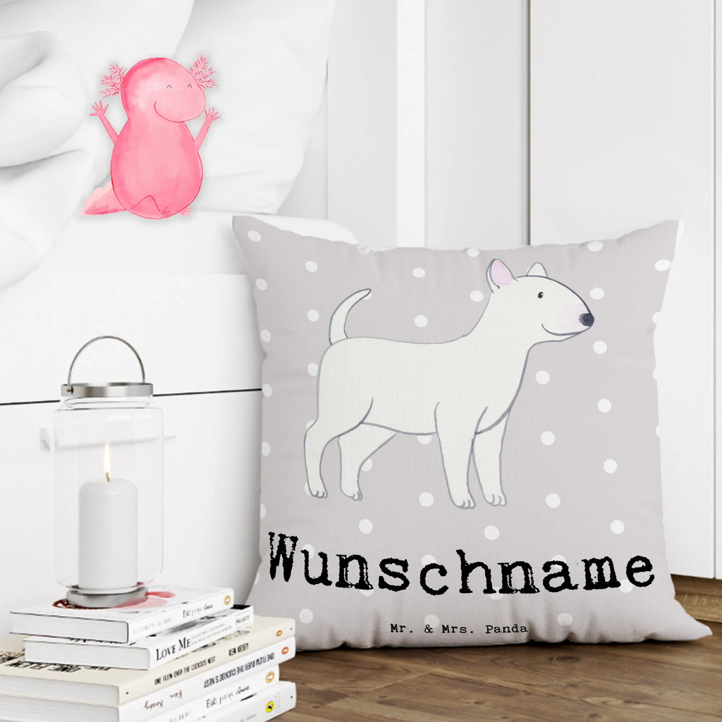 Personalised cushion Bull Terrier Lifesaver Dog, dog breed, purebred dog, dog owner, gift, animal lover, giving, puppy