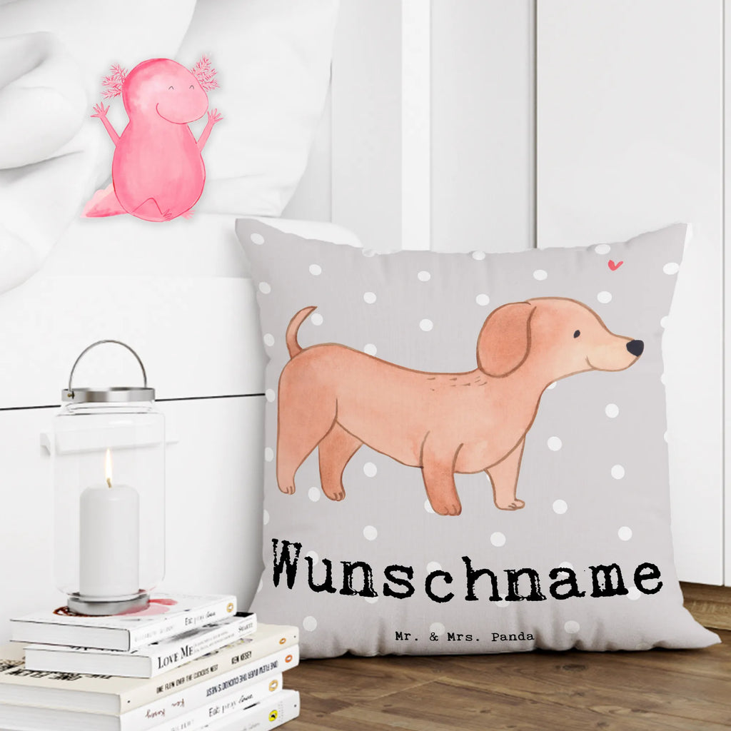 Personalised cushion Dachshund Shorthaired Dachshund Lifesaver Dog, dog breed, purebred dog, dog owner, gift, animal lover, giving, puppy