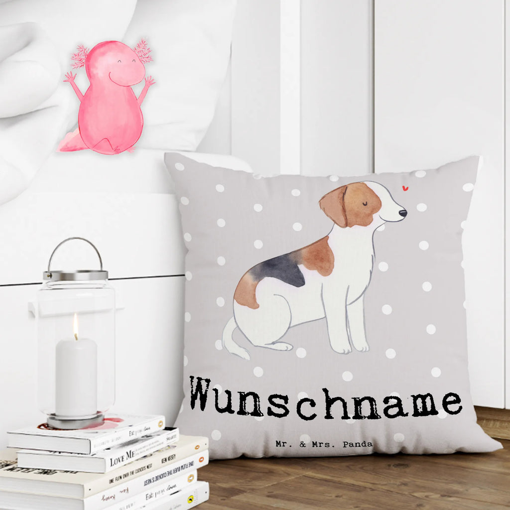 Personalised cushion Foxhound Lifesaver Dog, dog breed, purebred dog, dog owner, gift, animal lover, giving, puppy