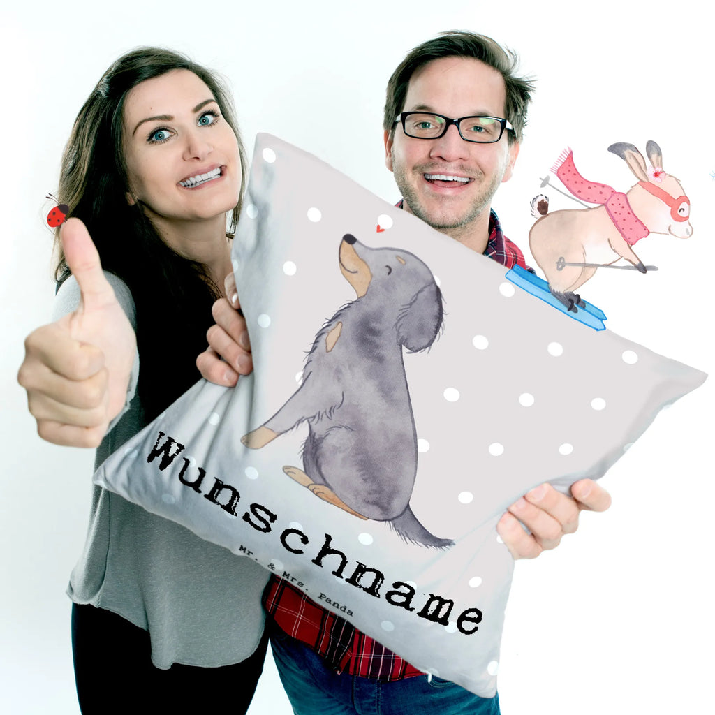 Personalised cushion Gordon Setter Lifesaver Dog, dog breed, purebred dog, dog owner, gift, animal lover, giving, puppy