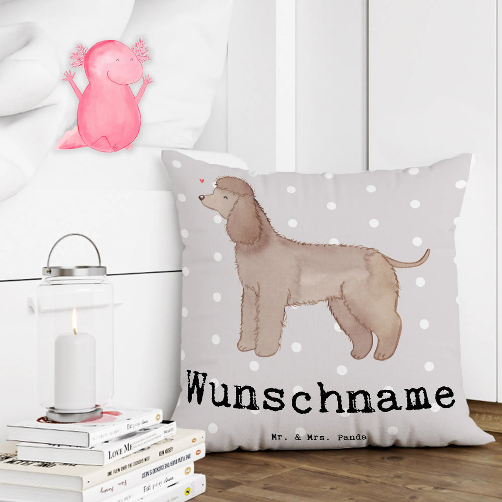 Personalised cushion Irish Water Spaniel Lifesaver Dog, dog breed, purebred dog, dog owner, gift, animal lover, giving, puppy
