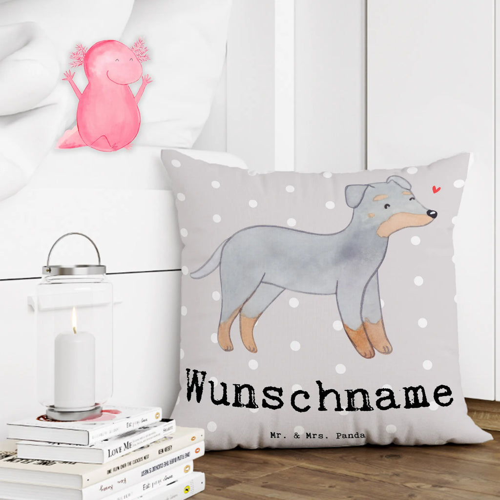 Personalised cushion Manchester Terrier Lifesaver Dog, dog breed, purebred dog, dog owner, gift, animal lover, giving, puppy