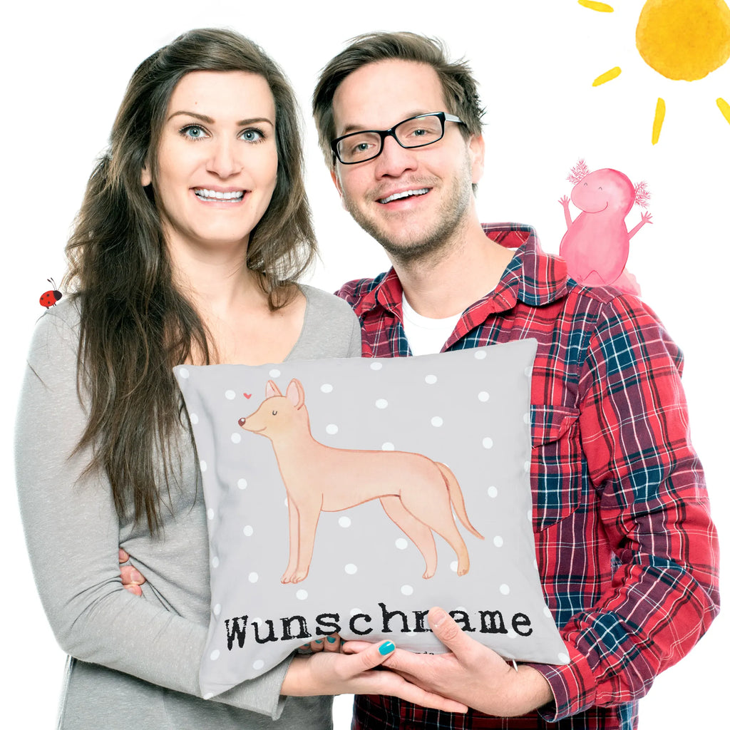 Personalisiertes Kissen Pharaonenhund Lebensretter personalisiert, Name, Kopfkissen, Wunschname, bedrucken, Kissen, Hund, Hunderasse, Rassehund, Hundebesitzer, Geschenk, Tierfreund, Schenken, Welpe, Kelb tal-Fenek, Pharaoh Hound, Pharaonenhund
