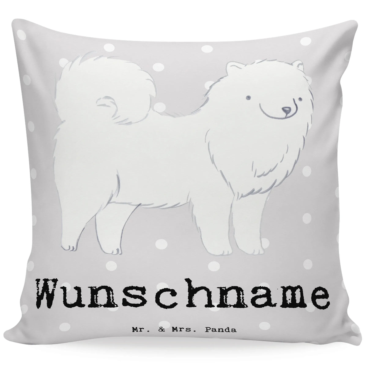 Personalised cushion Samoyed Lifesaver Dog, dog breed, purebred dog, dog owner, gift, animal lover, giving, puppy