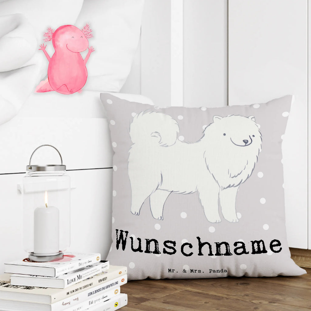 Personalised cushion Samoyed Lifesaver Dog, dog breed, purebred dog, dog owner, gift, animal lover, giving, puppy