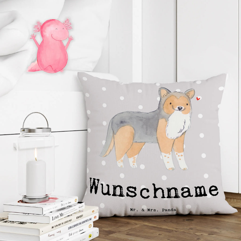 Personalised cushion Shetland Sheepdog Lifesaver Dog, dog breed, purebred dog, dog owner, gift, animal lover, giving, puppy
