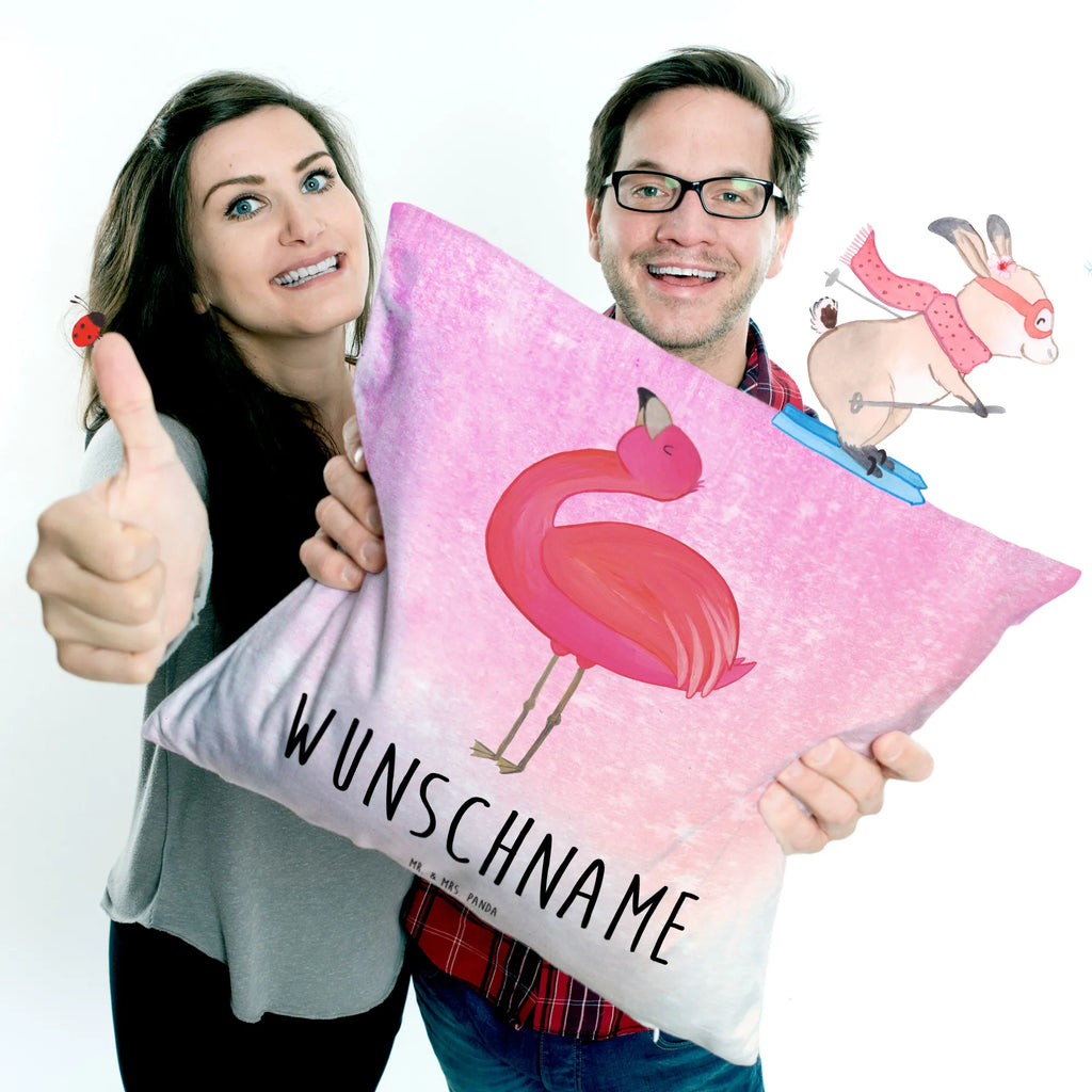Personalised cushion flamingo Proud Flamingo, pink, pink bird, bird of paradise, red, flamingo decoration, gift pink, gifts, gift idea, children, adults, girls, flamingo fans, summer, vacation, sea, unusual gifts in pink, pink gifts, girls gifts, small gifts, Caribbean feeling, funny sayings, friend, self-love, daughter, joy, sister, proud, best friend, mom, self-acceptance