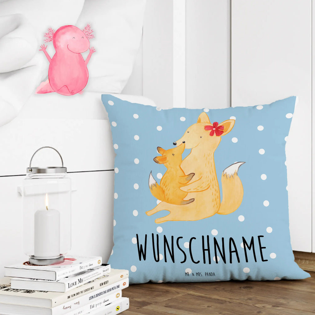 Personalised cushion Fox mummy Family, Father's Day, Mother's Day, brother, sister, Mom, Dad, present, daughter, favourite daughter, best daughter, mother, mom