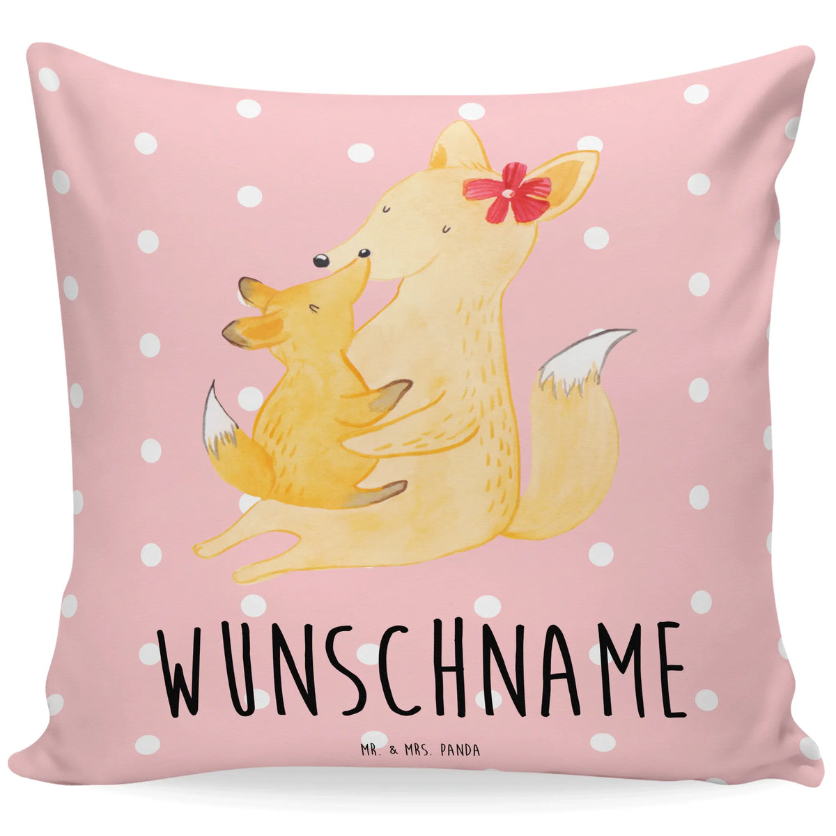 Personalised cushion Fox mummy Family, Father's Day, Mother's Day, brother, sister, Mom, Dad, present, daughter, favourite daughter, best daughter, mother, mom