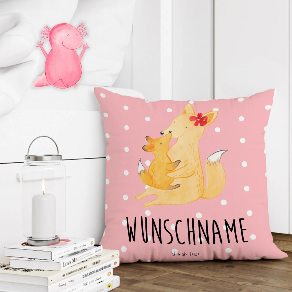 Personalised cushion Fox mummy Family, Father's Day, Mother's Day, brother, sister, Mom, Dad, present, daughter, favourite daughter, best daughter, mother, mom